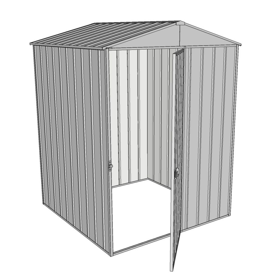 Garden Shed Gable Roof 1.5 x 1.5 Single Hinged Door