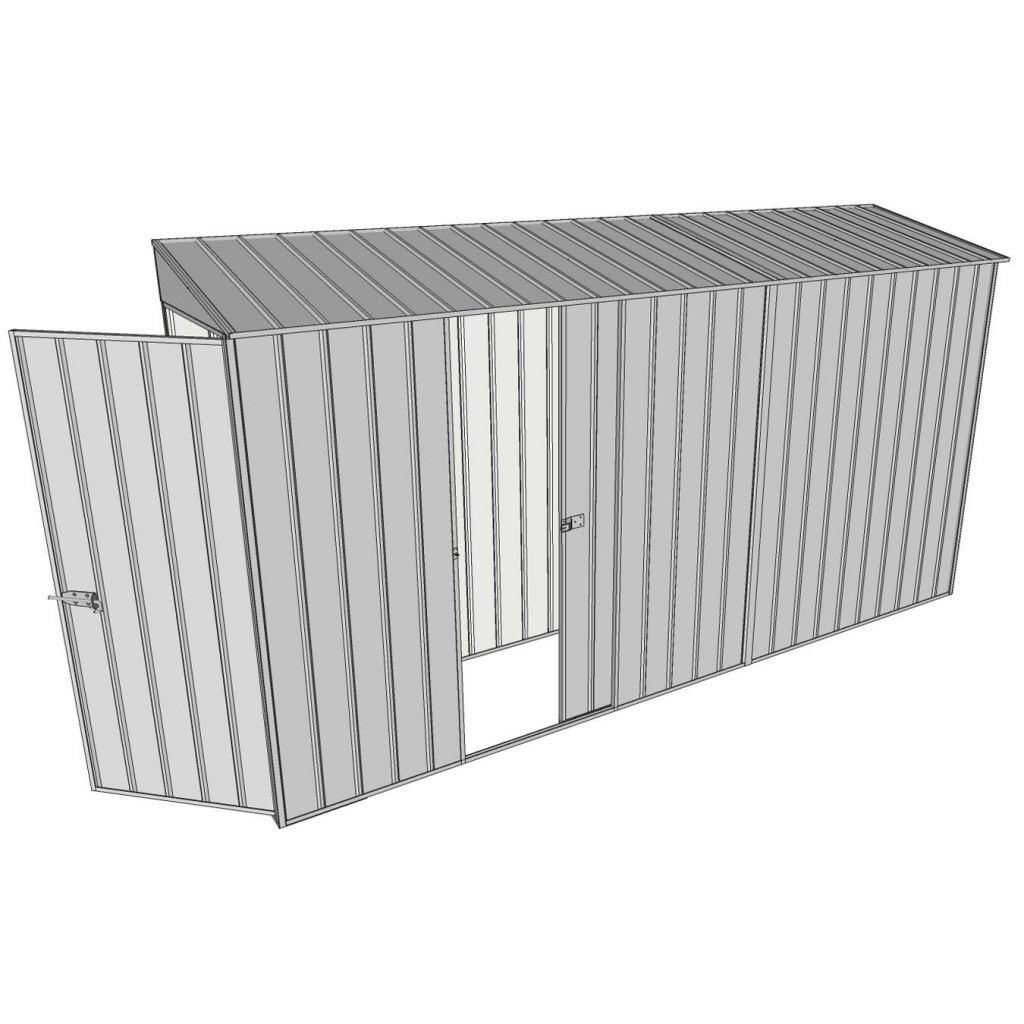 Garden Shed 0 8 X 3 7 Single Sliding Side Door End Door