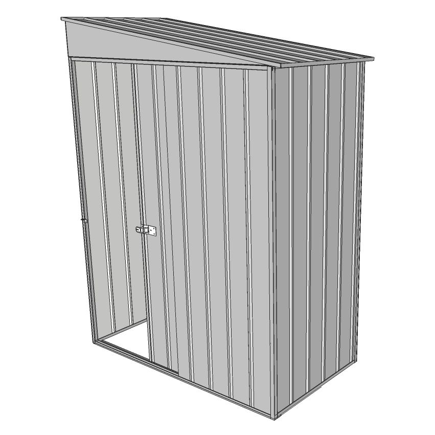 garden shed 1.5 x 0.8 single sliding door s15s108n0
